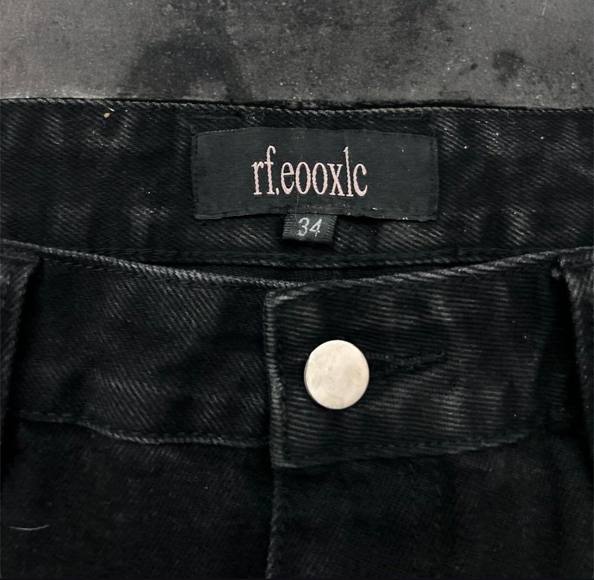 rf ripped shorts (studded